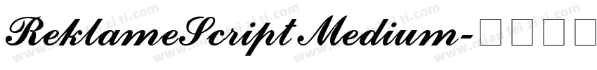 ReklameScript Medium字体转换